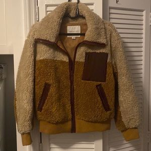 AMERICAN EAGLE bomber style faux shelling jacket